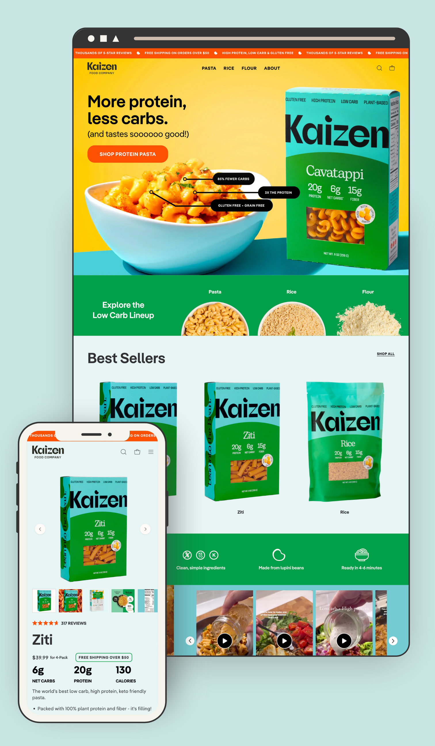 Kaizen Food Website Design